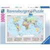 Ravensburger - Puzzle Mappamondo politico, 1000 Pezzi, Idea regalo, per Lei o Lui, Puzzle Adulti