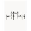 STOFF Nagel Set 3 candelabri Rosey - Argento
