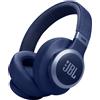 JBL Live 770NC Cuffie Wireless Bluetooth Blu con ANC per Musica e Chiamate
