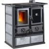 Nordica Rosetta 5.0 VST Stufa a legna 7.2 kW 206 m³ Acciaio e Pietra naturale