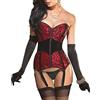 Kelvry Donna Sexy Gothic Burlesque in Corsetto Corpetto Bustino Top