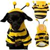 nezababycos Costume da ape per cani, con cappuccio, divertente cappotto per cani di taglia piccola e media, cucciolo, chihuahua, Yorkie, feste di Halloween, cosplay, nero e giallo (M)
