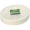 PAPSTAR 50 piatti di canna da zucchero pure ovali, 26 cm x 20 cm x 2 cm, colore bianco