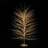 XMAS Albero Faggio con 1500 Mini Led Luce Calda Altezza 150 cm Tronco e Rami Colore Oro