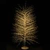 XMAS Albero Faggio con 2000 Micro Led Luce Calda Altezza 180 cm Tronco e Rami Colore Oro