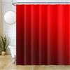 Uiiooazy Tenda Doccia Antimuffa, Tenda da Doccia 180x200cm Rossi Gradiente Borgogna Sfumata Moderno Tende da Bagno Tessuto Lavabile Impermeabile Poliestere Tende per Vasca da Bagno con 12 Anelli