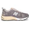 NEW BALANCE 878 Sneaker In Pelle E Tessuto Grigio Scuro - Uomo - Grigio Scuro