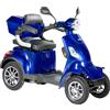 Scooter Elettrico Z-TECH ZT-15-Q FASTER 4 Ruote per Disabili e Anziani Batteria Litio -Blu
