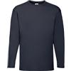 FRUIT OF THE LOOM T-shirt Valueweight Blu Notte Manica Lunga