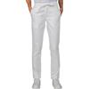 ISACCO Pantalone Slim Zip Unisex Bianco 100 % Cotone ISACCO 043600