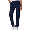 ISACCO Pantalone Slim Zip Unisex Blu 65% Poliestere 35% Cotone ISACCO 043602