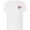 JHK T-shirt bianca con stampa piccola