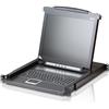 ATEN CL1000M-ATA-GG switch per keyboard-video-mouse (kvm) Montaggio rack Nero