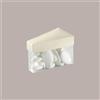 LUCGEL 10 Pz Scatolina in Carta Seta Bianco e Pvc a forma di Fetta di Torta Ideale per Confetti 80x45x50 mm