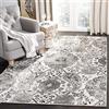 SAFAVIEH Tappeto Boho per Soggiorno, Sala da pranzo, Camera da letto - Madison Collection, A Pelo Corto, Crema e argento, 91 X 152 cm