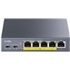 Cudy Switch GS105P PoE+ 5 porte Gigabit Ethernet 10 Metallo