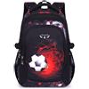 Lengender Borsa scuola studente ragazzo leggero decompressione cool calcio moda bambino zaino, Nero , 46*30*18cm