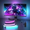 MIWATT Luce per monitor da gioco, retroilluminazione con effetto di sincronizzazione del colore dello schermo, per monitor da 24 a 27 pollici, compatibile con Windows