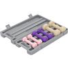 HOMCOM Set di 6 Manubri con Astuccio, Pesi da 0,5 kg, 1 kg e 1,5 kg, Rosa, Viole e Marrone chiaro | Aosom Italy