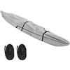 Canoe Cover Copri canoa compatto 420D con cerniera per riporre antipolvere e impermeabile