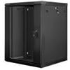 Lanberg Pensile Rack 4830 cm (19") 15U/600X600 anta in vetro nero (WF01-6615-10B