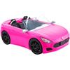 Barbie - Cabrio Veicolo Decapottabile Rosa a Due Posti con Ruote Funzionanti e Dettagli Realistici, Giocattolo per Bambini 3+ Anni, HBT92