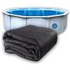 Liner Life LL24R Liner Pad 24 'Rotondo, Forte Durevole Resistente alle forature Tappetino in geotessile di Grado Commerciale, Protegge Il Fondo della Piscina Fuori Terra, Nero