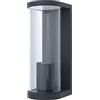 LEDVANCE LED ENDURA TUBULAR Wall E27 Applique per 1x Lampadine E27, Apparecchio di Design per Esterni per Illuminazione Diretta a Forma di Tubo, in Alluminio e Vetro di Qualità