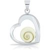 Planetys - Ciondolo Cuore Occhio di Santa Lucia Argento Sterling 925