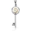Planetys -Ciondolo Argento Sterling 925 Chiave Occhio di Santa Lucia Shiva