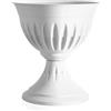 Bama Vaso a Ciotola, Alba, in Resina, Bianco Ø 25 cm