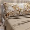 PETTI Artigiani Italiani - Lenzuola in Cotone con Federe in Stampa Digitale, Lenzuola Una Piazza e Mezza, Completo Letto Una Piazza e Mezza, Floreale 13 Tortora, 100% Made in Italy
