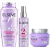 L'Oreal Paris L'Oréal Paris - Routine Cura Idratazione Intensa - Capelli Disidratati - Idratazione 72H - Acido Ialuronico - 3 Prodotti - Shampoo, Siero & Maschera - Elseve Hyaluron Repulp