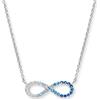 Engelsrufer Collana da donna in argento Sterling 925 con zirconi, simbolo dell'amore eterno, lunghezza: 40 + 4 cm, senza nichel, ERN-INFINITYOCEAN-ZI
