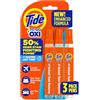 Tide Smacchiatore per vestiti, To Go Pen, smacchiatore istantaneo per vestiti, formato da viaggio e tascabile, 3 pezzi