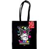 Pyramid Gadget - Kuromi (Anime Cartoon) Black Tote Bag - Pyramid