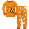 TEDD Pigiama da ragazzo, dinosauro, a maniche lunghe, in due pezzi, per bambini, in cotone, per l'inverno, per Natale, pigiameria, taglia 1-12 anni, 06 Halloween, 4-5 Jahre