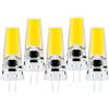 BVCL Lampadina LED G4, Bianco caldo 3000K, 5W sostituisce 30-50W alogena,dimmerabile, AC/DC 12-24V,400LM, Piccola lampadina, Senza sfarfallio, 5 Pezzi (Color : Natural White 4500K)