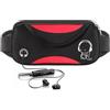 CHAOTEMAI Marsupio Running Impermeabile Regolabile Marsupio Donna Uomo Corsa Borsa a Doppio Strato Marsupi Traspirante e Traspirazione per Bambini Corsa Ciclismo Fitness Escursionismo (Rosso)