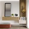 DEGHI Mobile ingresso reversibile 207 cm cashmere e cadiz cannettato - Clary