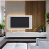 DEGHI Parete attrezzata 280 cm gesso con pannello porta tv - Clary