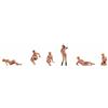 Noch Modellini Nudi, modellismo, Set di Statuette Femminili per Scene erotiche, 1:120 (TT)