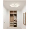 Sky angle Plafoniera LED da Incasso Lampadario da Soffitto - Bianco Moderno 4000 K Luce Naturale per Soggiorno, Corridoio, Camera da Letto, Cucina e Studio