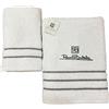 Renato Balestra 1 Set di 2 Asciugamani da bagno (1 viso e 1 bidet) Bianco