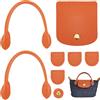 WADORN - Kit di lavoro a maglia per borsa a mano in pelle PU, 8 maniglie da cucire, bottoni a pressione, coperture e accessori