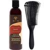 Amara As I Am Afro Hair Leave In Conditioner & Amara Detangling Brush - Ideale per capelli ricci - Bundle