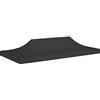 vidaXL Tetto per Tendone per Feste 6x3 m Nero 270 g/m²