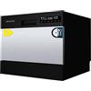 Cecotec Lavastoviglie Compatto Libero Installazione 6 posate Bolero Aguazero 2300 Inox. 6 Posate, 8 programmi, Classe D, Touch Panel a Colore, Delay Start, Funzione Pre-Wash, Dry+, Germ Shield