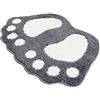 G-LIKE Tappetino da bagno, per porta, per bagno, doccia, antiscivolo, assorbente, ad asciugatura rapida, lavabile, durevole, 40 cm x 60 cm (grigio)