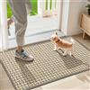 LEKEEPGO Zerbino Ingresso Interno 43x75cm, Tappeto Ingresso Interno Antiscivolo, Tappeti Lavabile, Tappetino Assorbente per Casa Porta, Entrata, Corridoio, Grigio